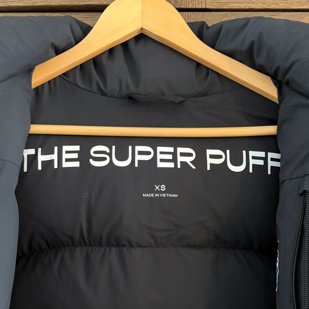 Black Super Puff Midi Jacket - Picture 2 of 3